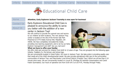 Desktop Screenshot of earlyexplorerschildcare.com